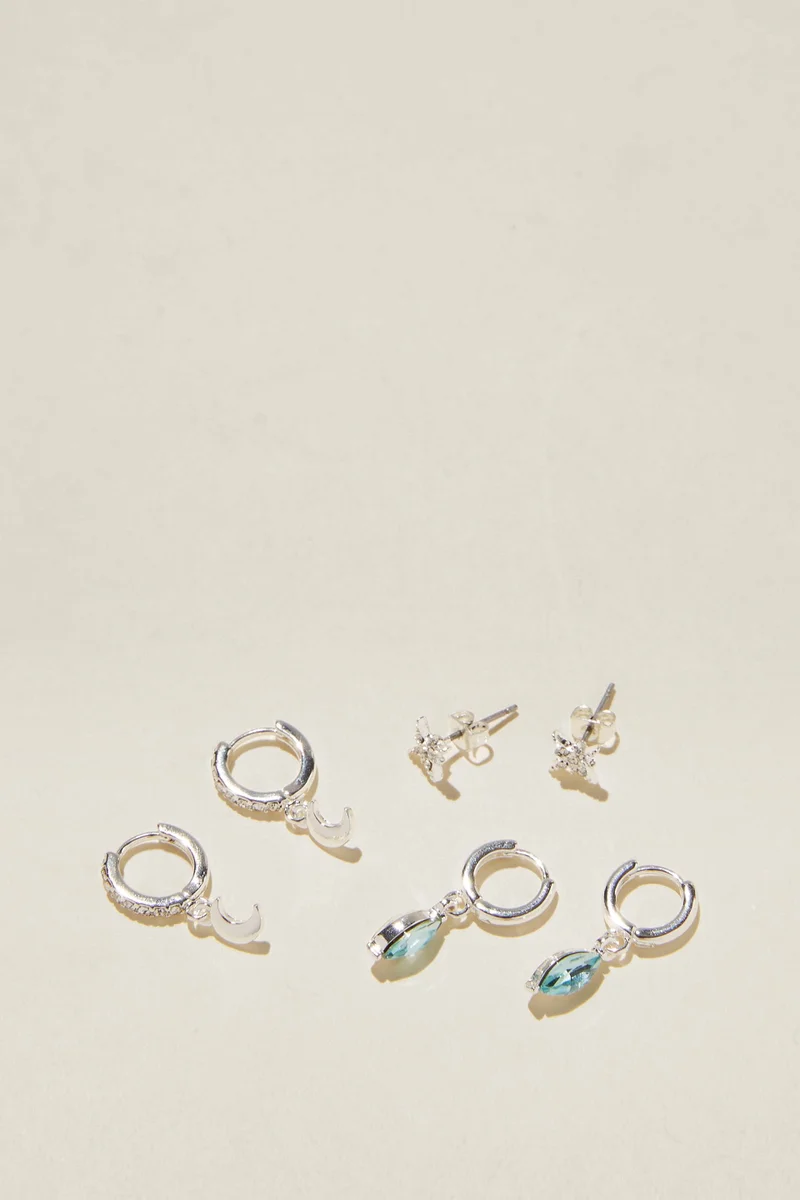 روبي 3Pk Small Earring